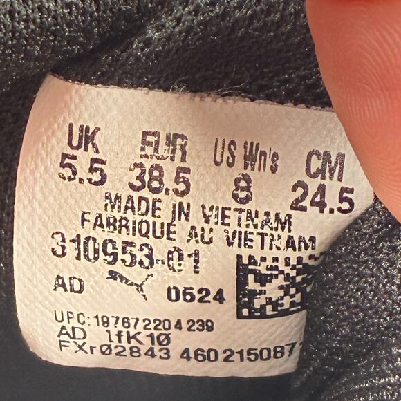 Puma Flex Focus Lite Sneakers Black Running Shoes 310953-01 Women's Size 8 - Picture 9 of 10